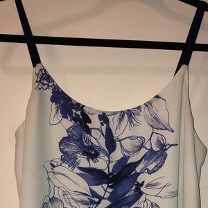 Loft Floral Mint Tank Top